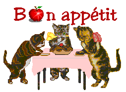 Bon appétit 3 chats
